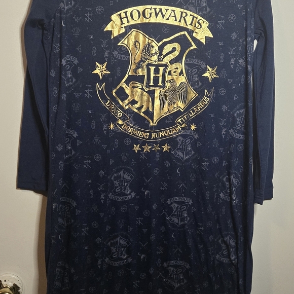 Warner Bros. Harry Potter Navy Pajama Top (2b) - Picture 3 of 4